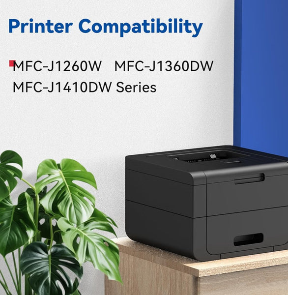 501XL Black Ink High Yield Cartridges for Brother Printer 501XL LC501 LC 501 Inks Cartridge Compatible for Brother MFC-J1360DW MFC-J1410DW MFC-J1260DW Series Printer (1-Pack High Yield, Black)