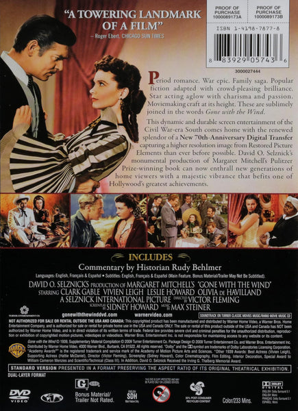 Gone With The Wind: 70th Anniversary Edition - DVDs